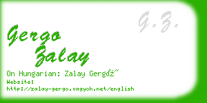 gergo zalay business card